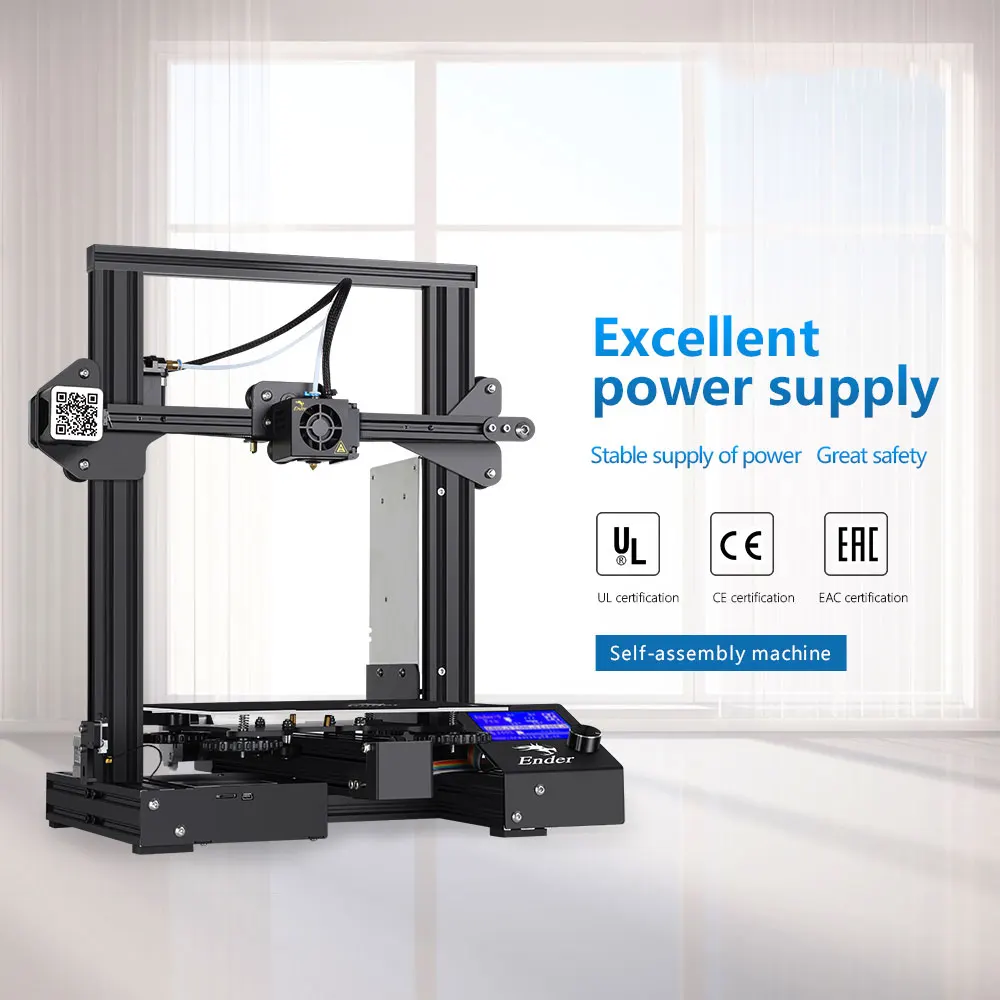 Creality Ender 3 Pro 3d принтер со съемной поверхностью сборки и UL сертифицированный источник питания 220x220x250 мм DIY бытовой