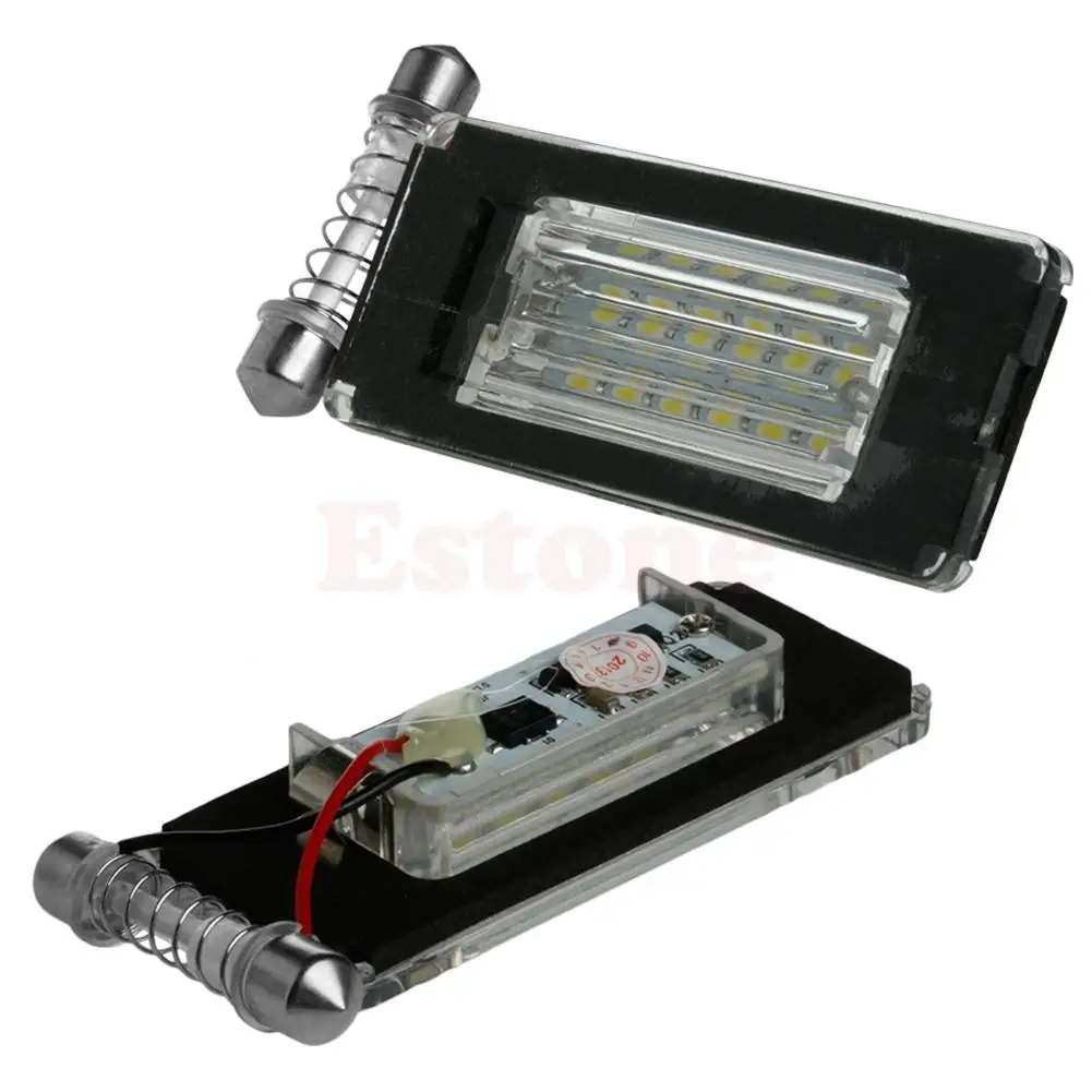2X 18SMD номерной знак светильник светодиодный без ошибок лампа для MINI Cooper R56 R57 R58 R59 автомобильный светильник источник