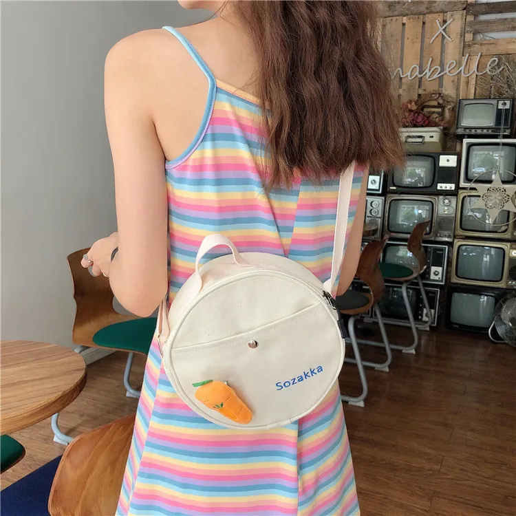 Новинка 2019 женские холщовые сумки через плечо в виде моркови и овощей женская