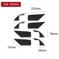 car carbon fiber inner door handle bowl cover trim sticker decorative cover car styling accessories for toyota camry 2018 2019