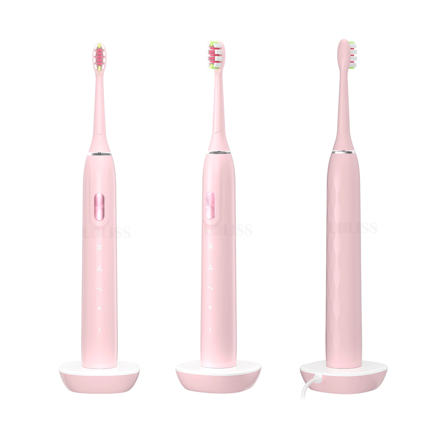 

Newest Sonic Electric Toothbrushes for Adults Kids Smart Timer Rechargeable Whitening Toothbrush IPX7 Waterproof 2 Brush Heads