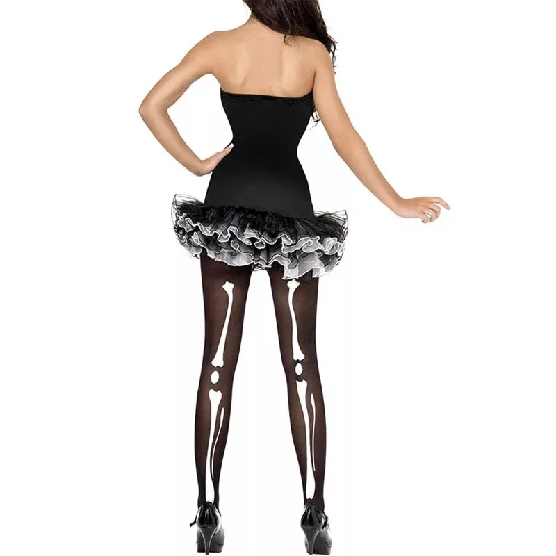 Соблазнительный костюм на Хэллоуин в виде скелета костяного зомби юбка пачка