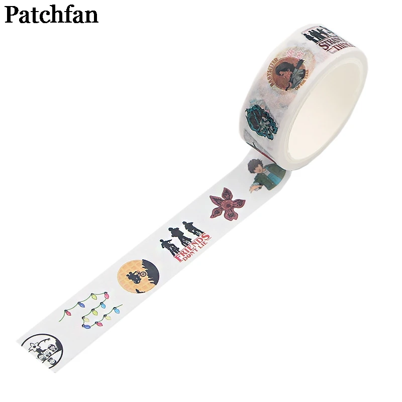 Patchfan странные вещи 90s мультфильм Забавный DIY Скрапбукинг дети Бумага васи