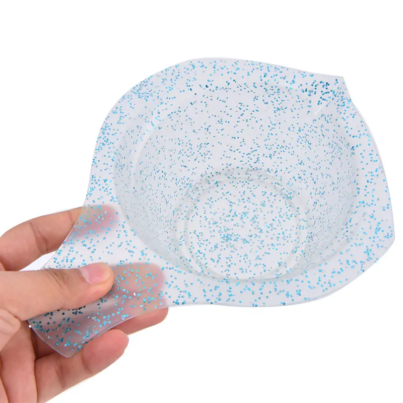 

Профессиональная фотография искусственных волос, разноцветная чаша разных цветов для дома и салона, использует смешивающую тинт-чашу