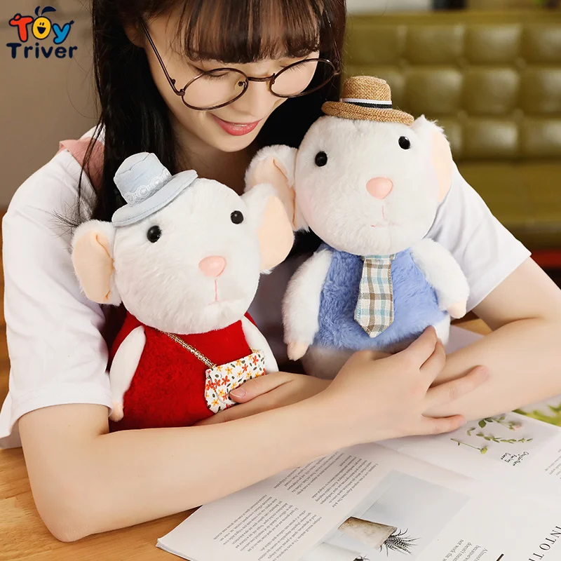 Kawaii мышь, крыса, плюшевая мягкая игрушка, кукла тривер, вечерние украшения для маленьких детей, девочек, детей, на день рождения, китайский год, подарок, Прямая поставка