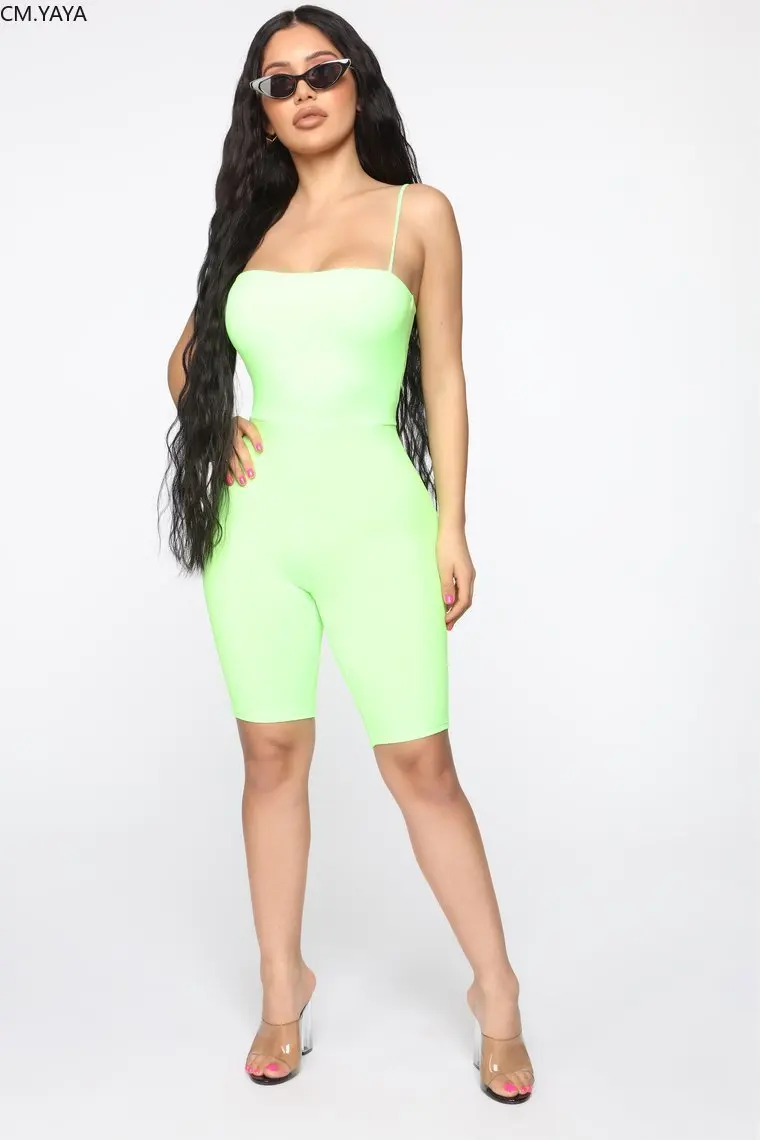 Женские комбинезоны без рукавов на бретельках Сексуальные вечерние для ночного