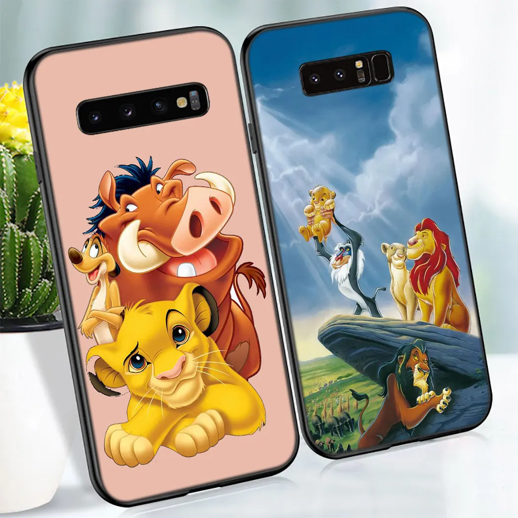 Y42 Lion king Luxury Soft Silicone Case for Samsung Galaxy Note 8 9 S10 S9 S8 Plus Lite S10E S6 S7 Edge | Мобильные телефоны и