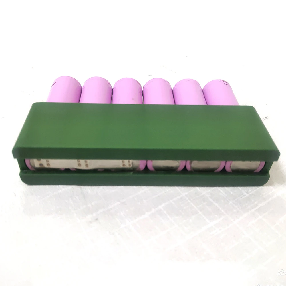 

6-Section-Structure 18650 Battery Fixture Cylindrical Li-ion Battery-Pack Holder for Batteries Spot Welding Use