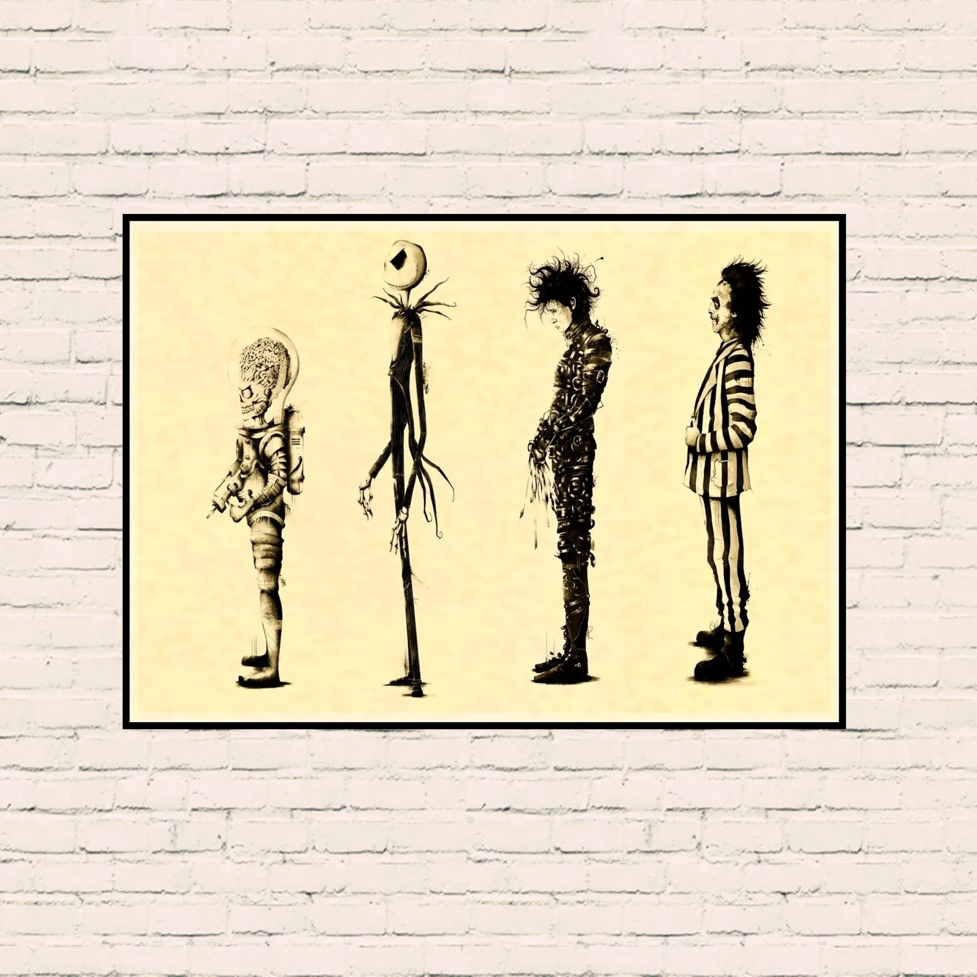 Тим Бёртон фильм Жук Джук Эдвард Руки-ножницы фотография искусство Рисование