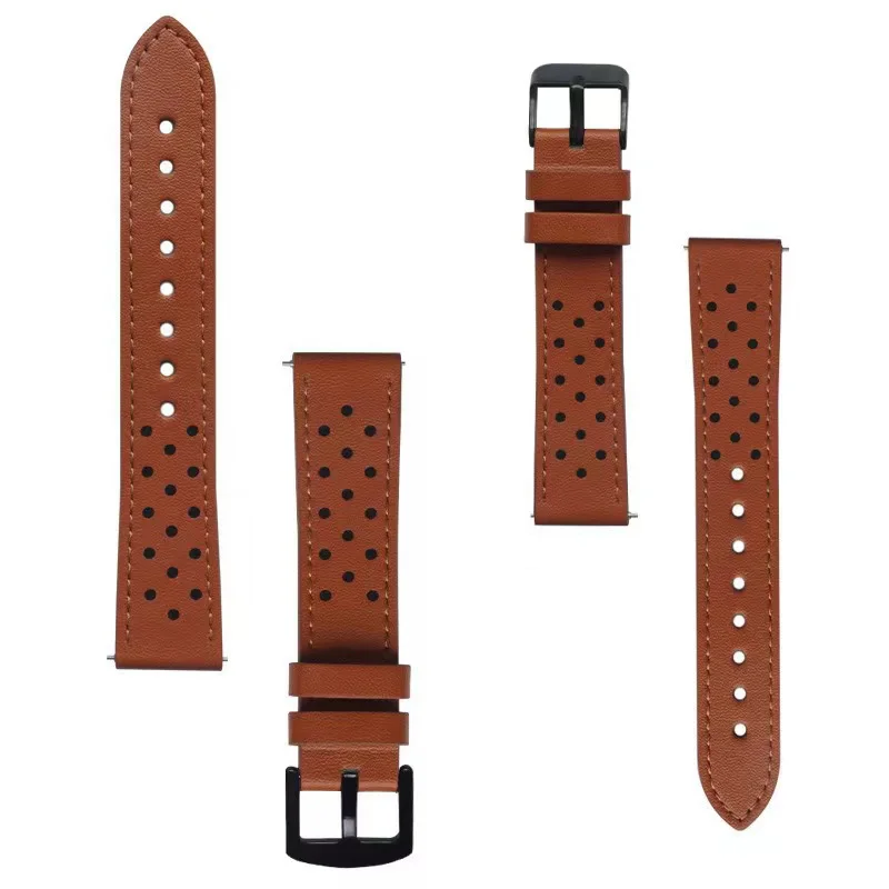 

Business Replace Strap For Ticwatch Pro 3 GPS／Pro 2020／GTX／PR03／S2／E2 Smart Watch Band 22mm Wristband Genuine Leather Bracelet