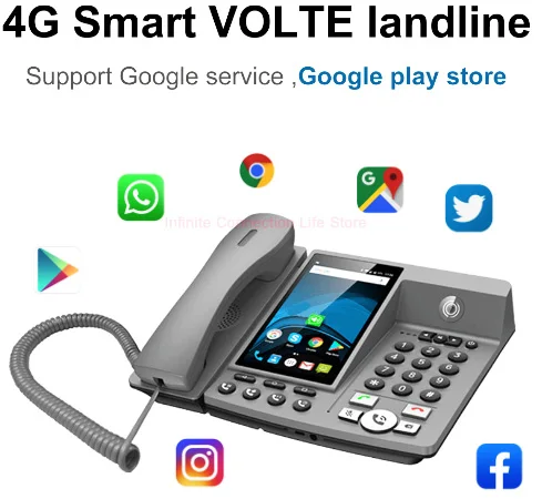 Стационарный беспроводной смарт телефон LTE 4G gsm с поддержкой Wi Fi и Bluetooth|Телефоны| |