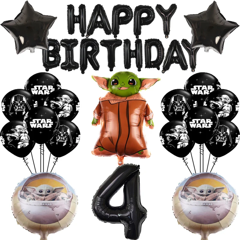 Набор воздушных шаров из алюминиевой пленки в стиле Звездные войны 32 дюйма -