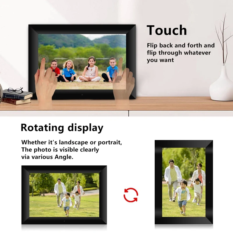 ABGN Hot-P100 WiFi 10 1 дюймов цифровая рамка для фотографий 1280x800 ips пресс-экран 1G + 16G умная