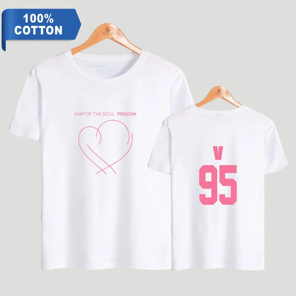 Kpop Bangtan Boys Name V Fans Supporters Men Women 2022 Summer Fashion Hip Hop T Shirt K-Pop T-shirt Bangtan Cotton Tshirt images - 6