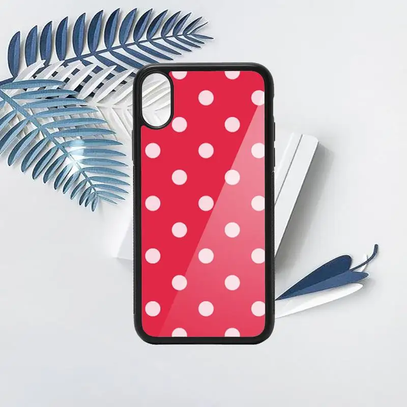 

Polka dots pattern Phone Case PC for iPhone 11 12 pro XS MAX 8 7 6 6S Plus X 5S SE 2020 XR