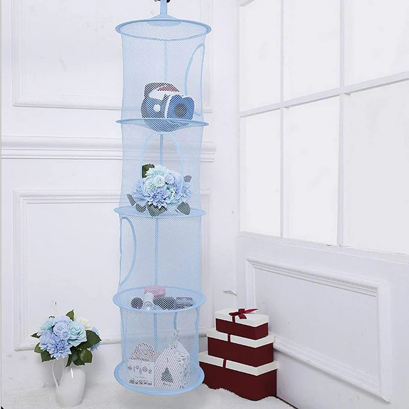 

2021NEW Girls & Boys Bedroom Childrens Playroom Or Babies Nursery 4 Section Storage Chest Organizer Organiser Storage Net