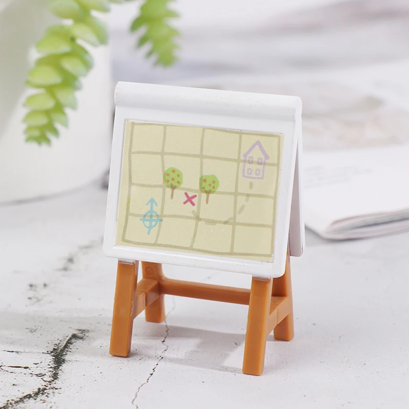 

1:12 Dollhouse Miniature Drawing Board Blackboard Model Mini Easel Doll House Accessory