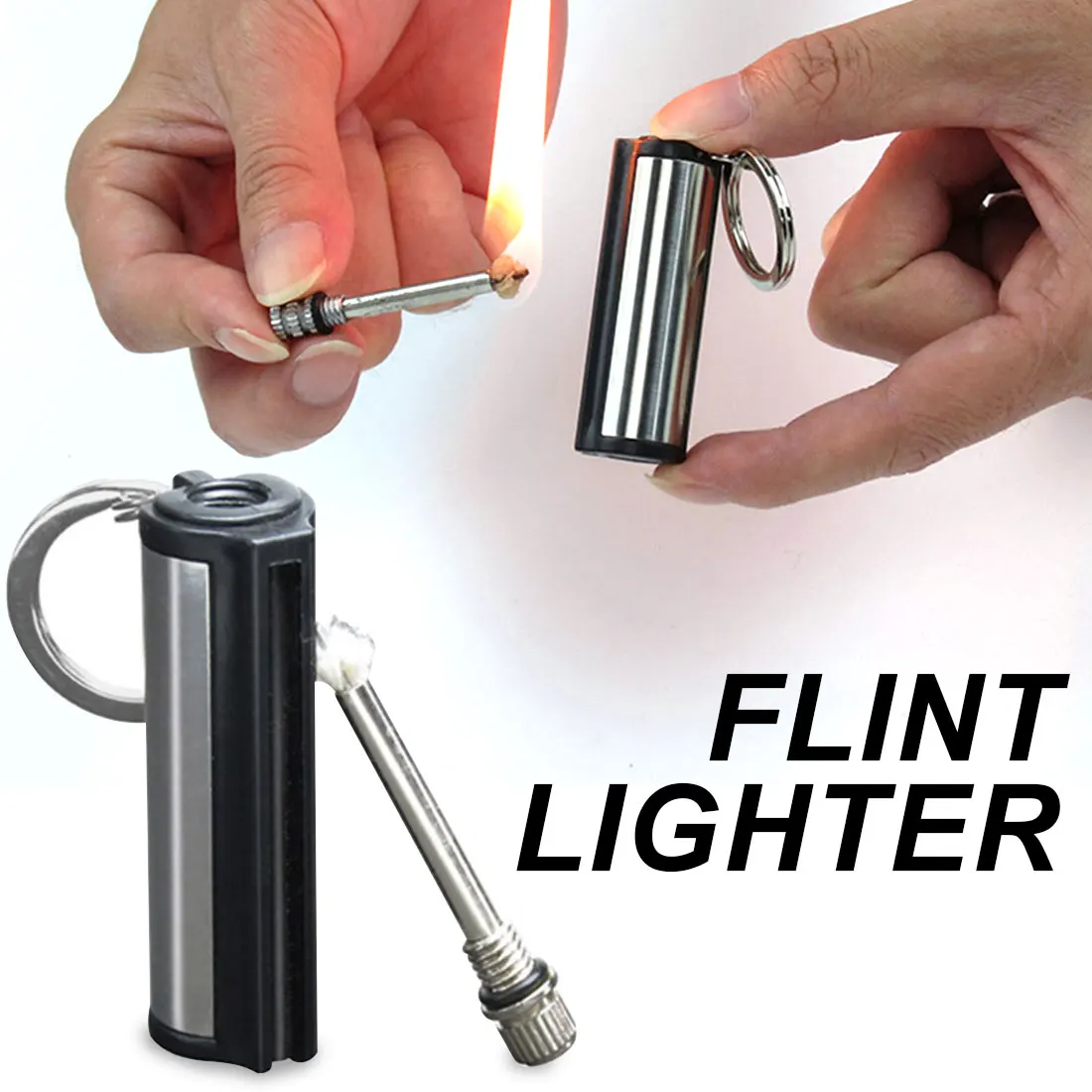 

Outdoor camping survival tools Travel igniter Matches matches keychain lighters kerosene-free Lighters
