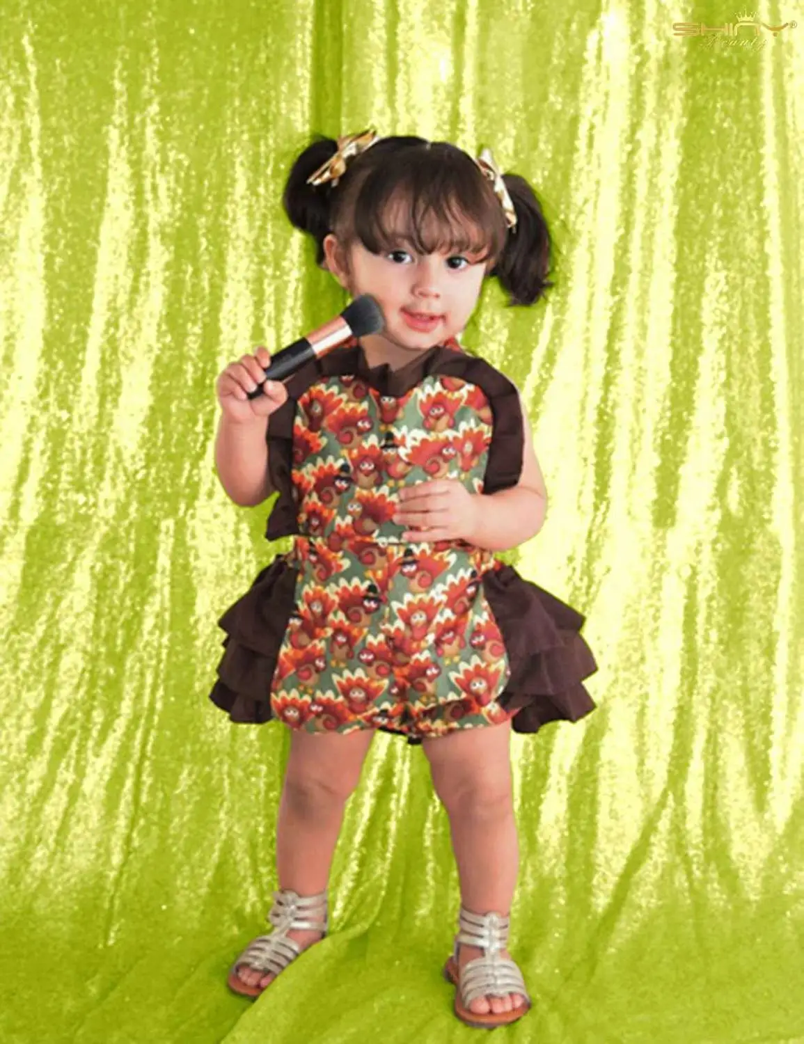 2FTx10FT блесток фон Лайм зеленый Рождество блестящие декорации Photo Booth