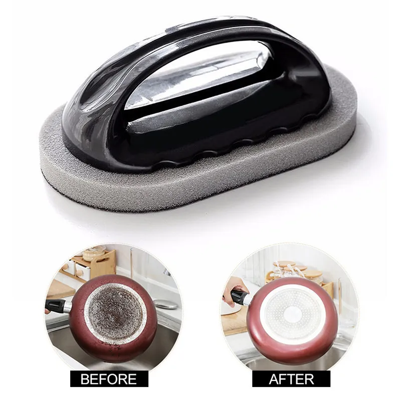 С ручкой нано губка Наждачная из волшебного спонжа Кухня окалины губкой для