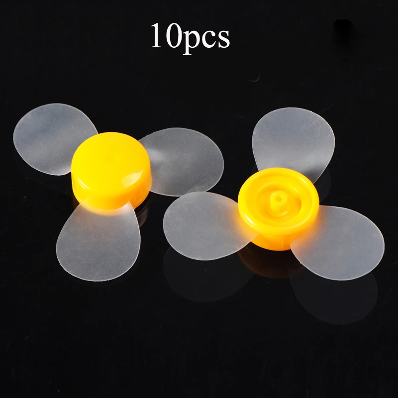 10 шт. пропеллеры для радиоуправляемого самолета мягкие трехлистные 70 мм