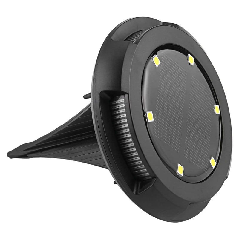 4Pcs Solar 10 LED Ground Lights Outdoor Waterproof Solar Disk Lights Solar Gar Path Way Garden Lamp Backyard Led Night Light