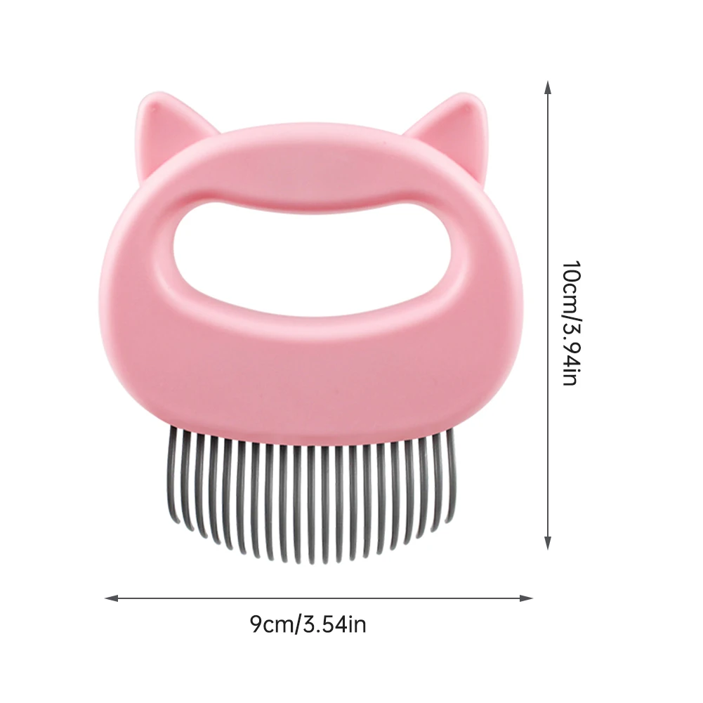 

Pet Dog Shampoo Brush Cat Shaped Shell Massage Comb Grooming Scrubber Brush for Bathing Short Deshedding Matted Hair 3PCS