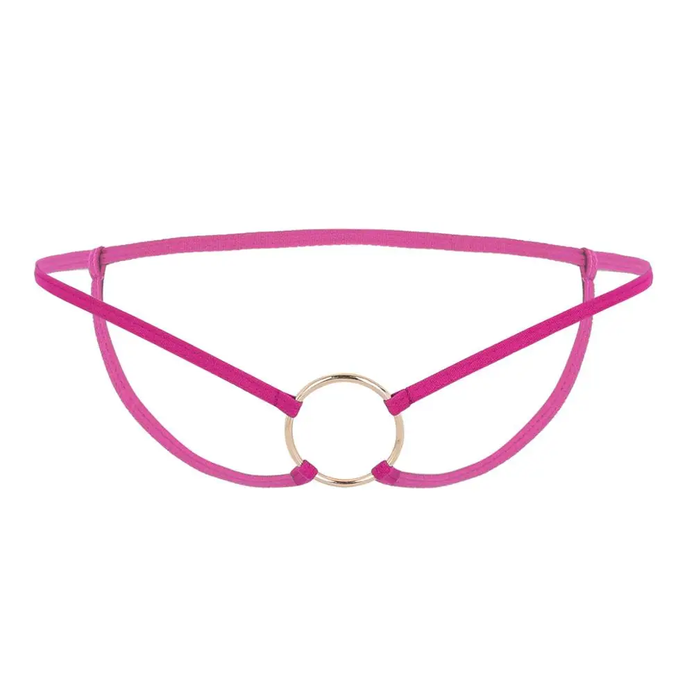 Type B Rose Мужское нейлоновое нижнее белье, сексуальное нижнее белье, открытая попа, трусики для Сисси, стринги, Homme, бикини, трусы для геев, нижнее белье с круглым вырезом, мужские стринги - Цвет: Type B Rose