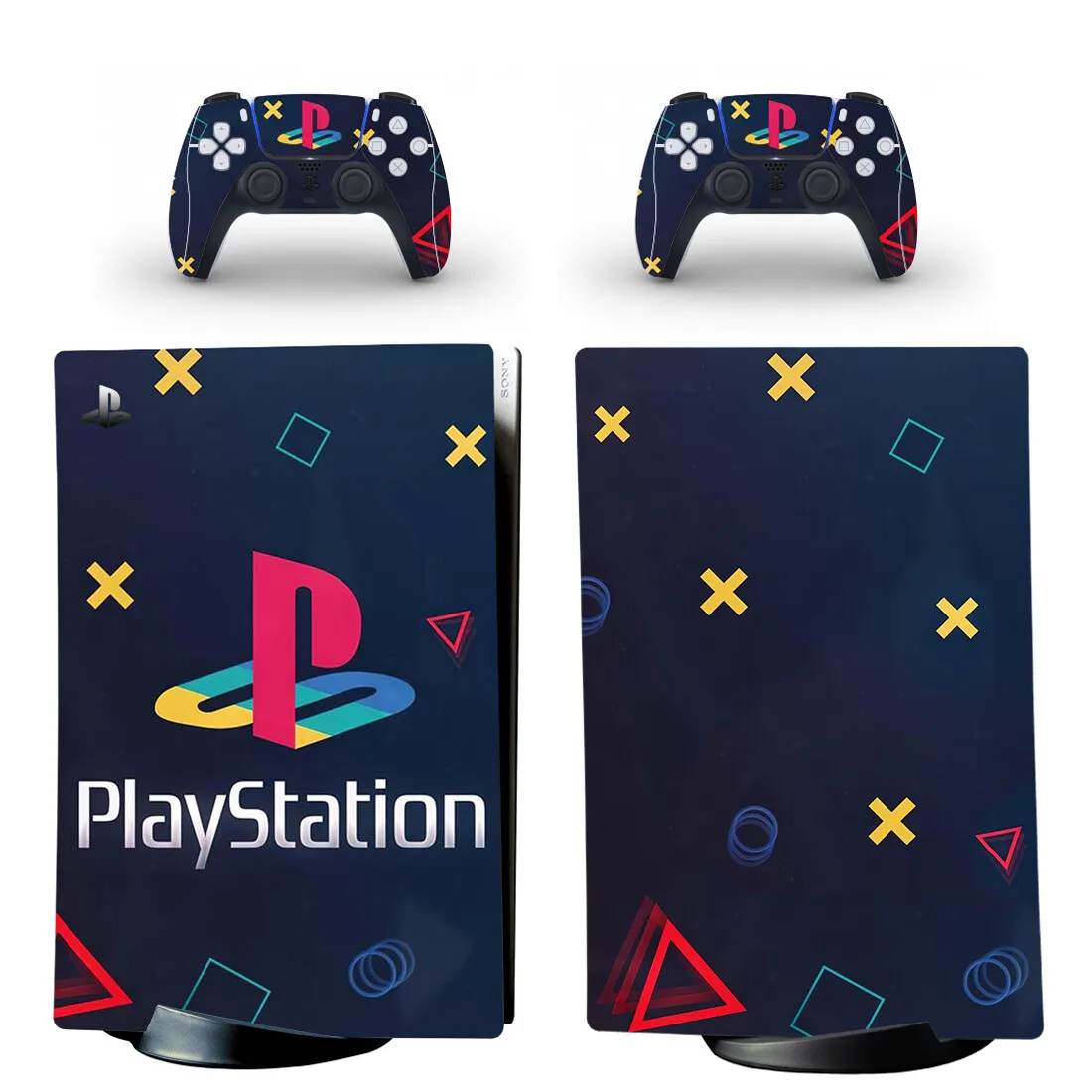 

Наклейка на скин Symbol PS5 Digital Edition для консоли Playstation 5 и 2 контроллеров, наклейка виниловая Защитная скинов