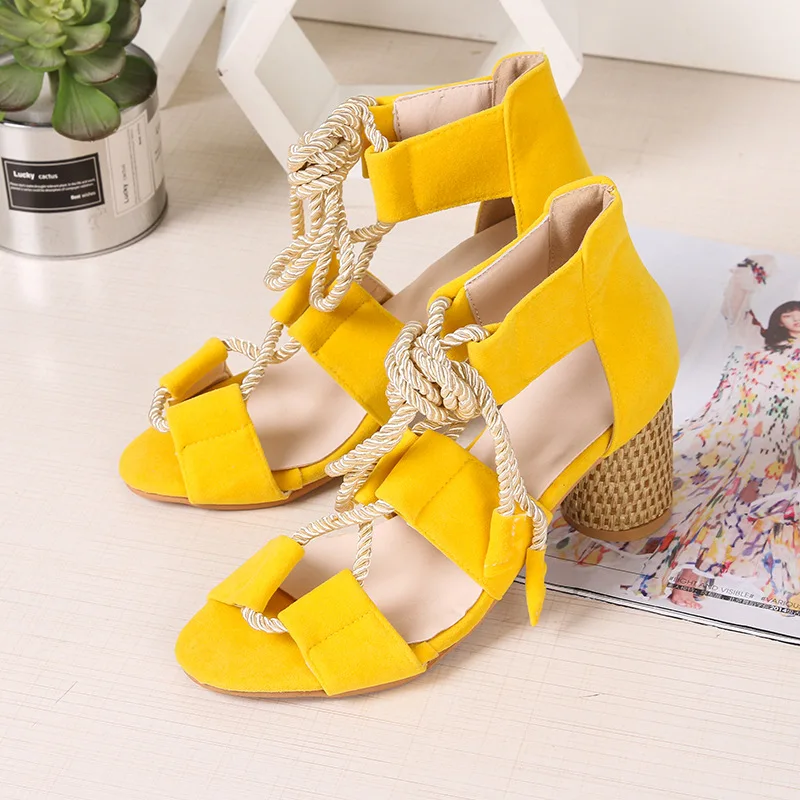 

Woman's Sandals 2021 New Summer Ladies Fish Mouth Thick Heels Shoes Sexy High Heel Rome Shoes Female Fashion T-strap Shoes