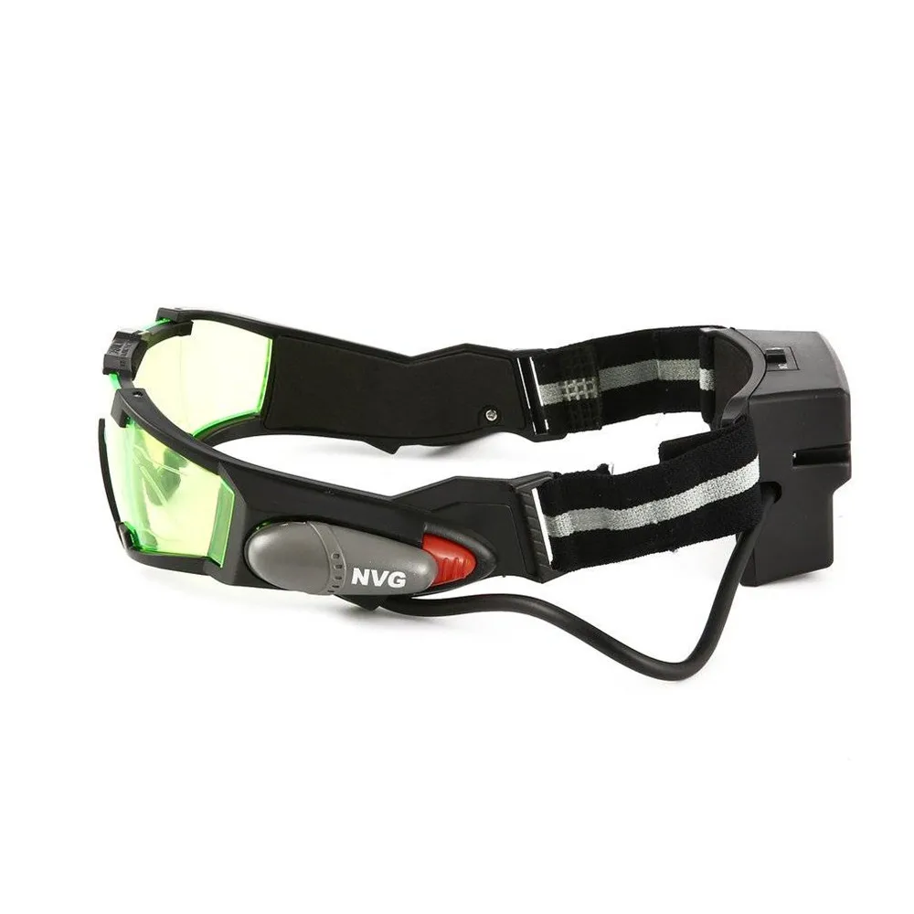 Охота ночного видения регулируемая эластичная лента очки с зелеными
