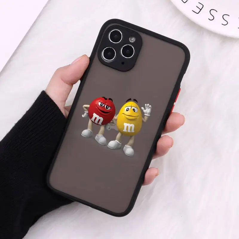 

M&M's Chocolate Nutella Bottle Phone Case Matte Transparent For iPhone 12 Mini 11 Pro XR XS Max 7 8 Plus