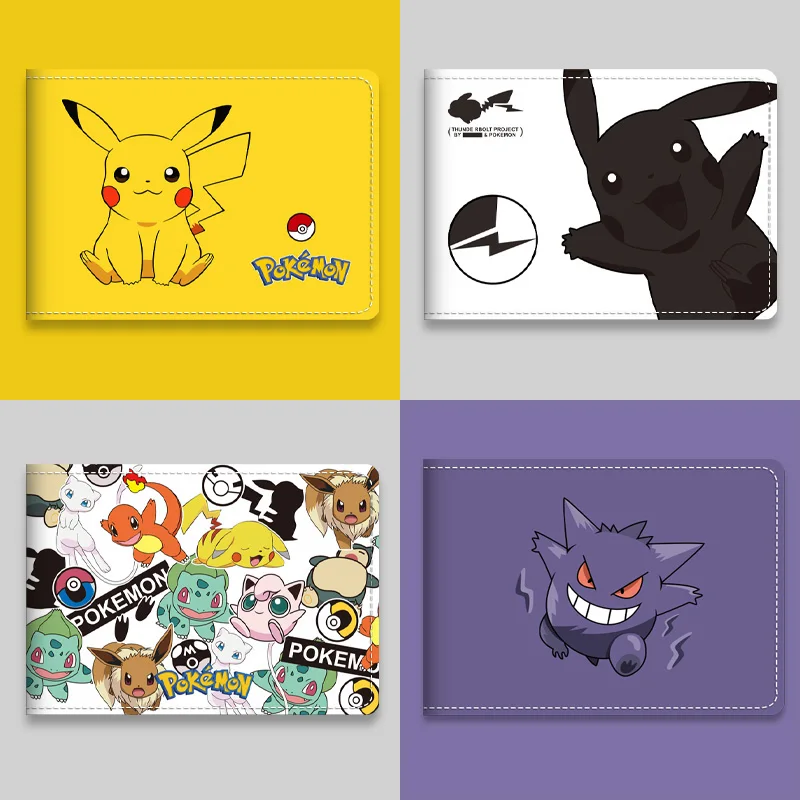 

Защитный чехол с покемоном Пикачу для удостоверения личности студента Обложка для карт Gengar чехол для банковских карт аниме Соберите кавайн...