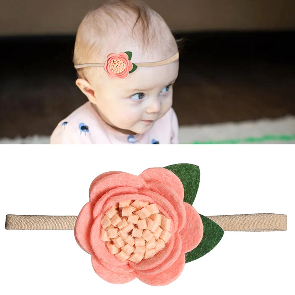 

Colorful Flower Bownot Headband Baby Print Children Cute Artificial Flower Baby Hair Band Headwear Cloth Hair Accessories