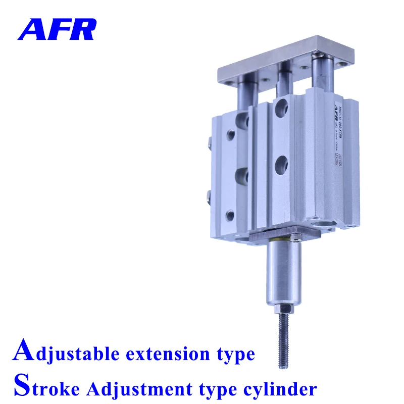 Регулируемый удлинитель с отверстием 20 мм 25 компактный пневматический цилиндр
