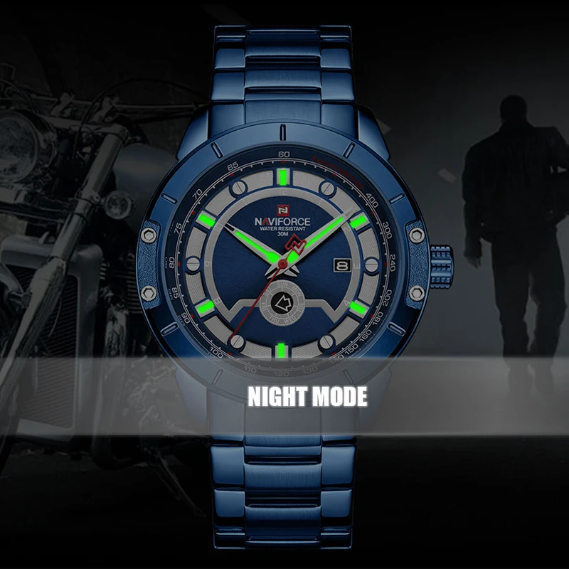 Часы NAVIFORCE мужские спортивные армейские водонепроницаемые|Кварцевые часы| |