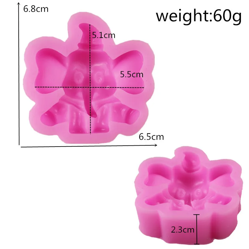 Силиконовая форма в виде слона животного торта силиконовая для помадки шоколада