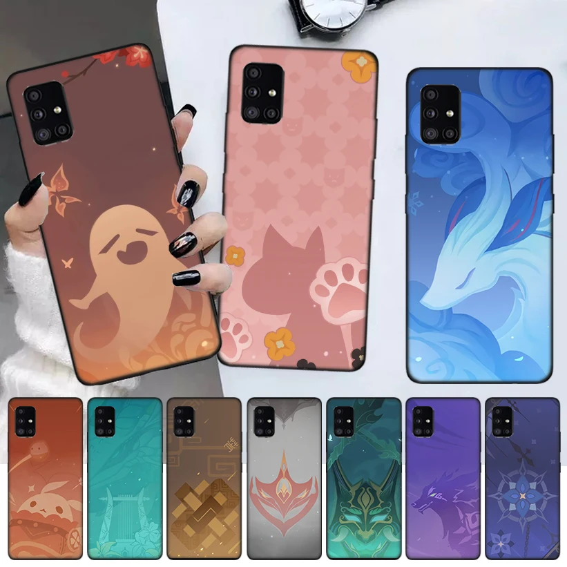 

Genshin Impact Icon Phone Case For Samsung Galaxy A52 A51 A71 A72 A12 A22 A32 A42 A21S A31 A41 A02S A11 A01 Cover Coque Funda