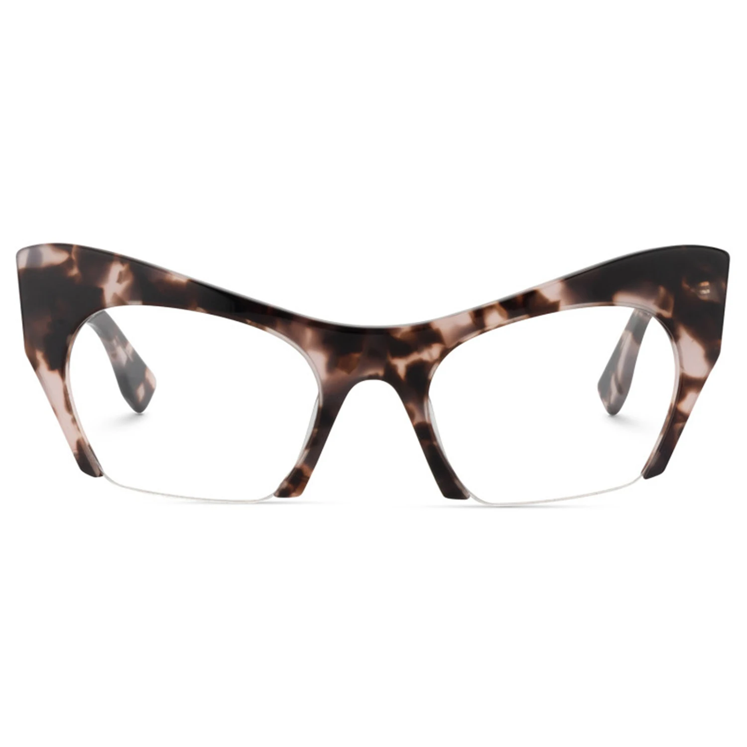 

Zeelool Semi-rimless Cat Eye Glasses Frame for Women with Non-prescription Kyle FP0099/HP0181