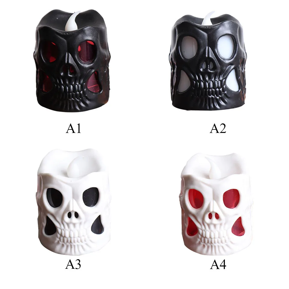 Halloween Lights LED Light Skull Head Candles Lamp Party Decoration Candle toy Festive party decoration toys | Игрушки и хобби
