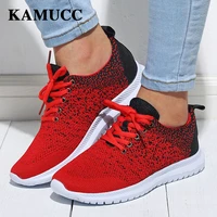 kamucc women sneakers shoes summer vulcanize shoes basket femme lace up trainers ladies lightweight sneakers tenis feminino