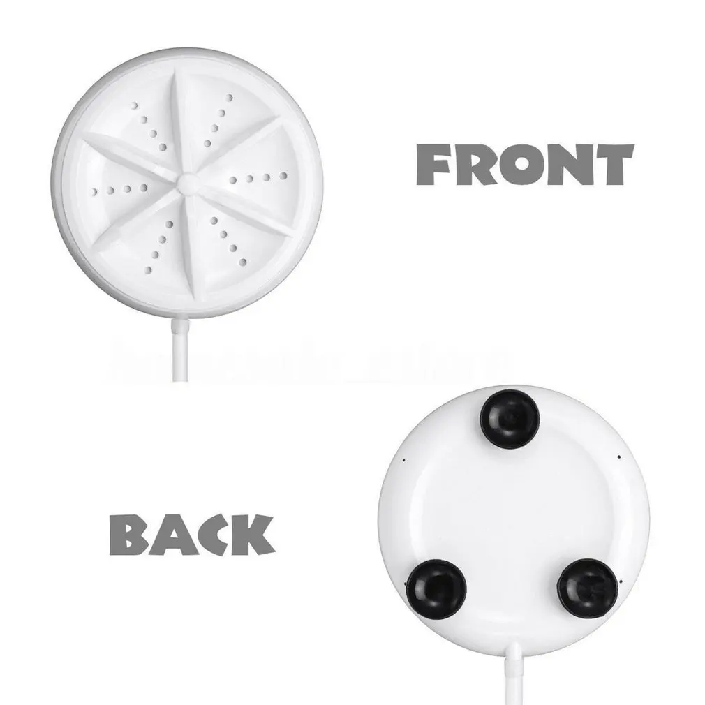 New Ultrasonic Mini Washing Machine Portable Automatic Turbo Personal Rotating Washer Convenient Travel Home Business USB | Дом и сад