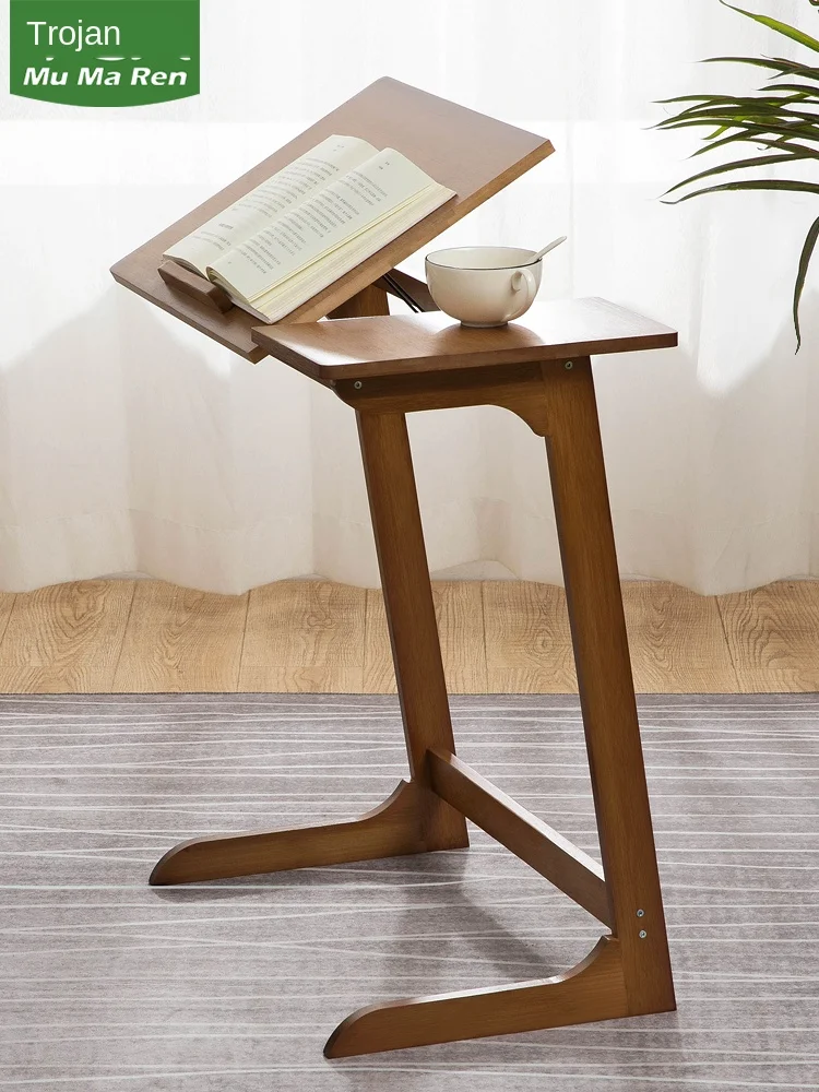 Складной боковой маленький стол регулируемый диван современный простой столик c