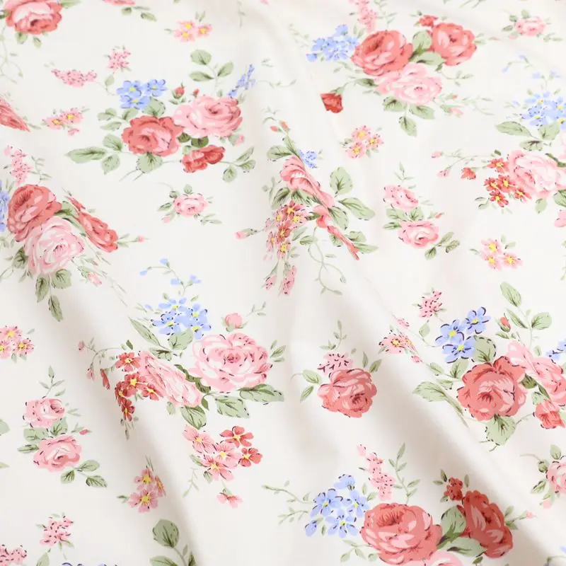 Floral Printed Kids 100% Cotton Fabric Patchwork Cloth for DIY Sewing Quilting Fat Quarters Material | Дом и сад