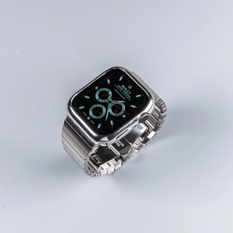 Luxury Strap for Apple watch band 44mm 40mm iWatch band 38mm 42mm Stainless Steel Watchband bracelet for Apple watch 6 5 4 3 SE