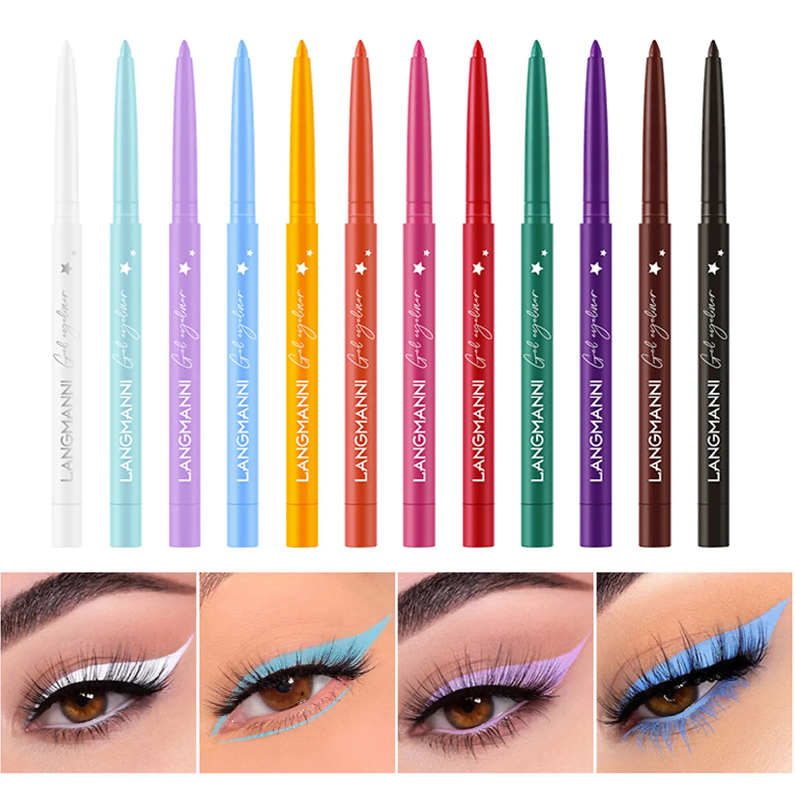 

12 шт./набор, Водостойкая Подводка для глаз