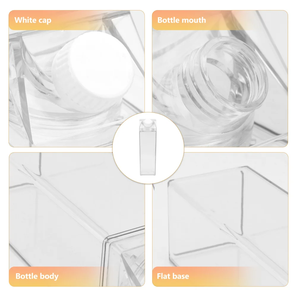 

Transparent Bottle 500ml Bottle Drink Container Empty Storage Bottle for Home Daily Use