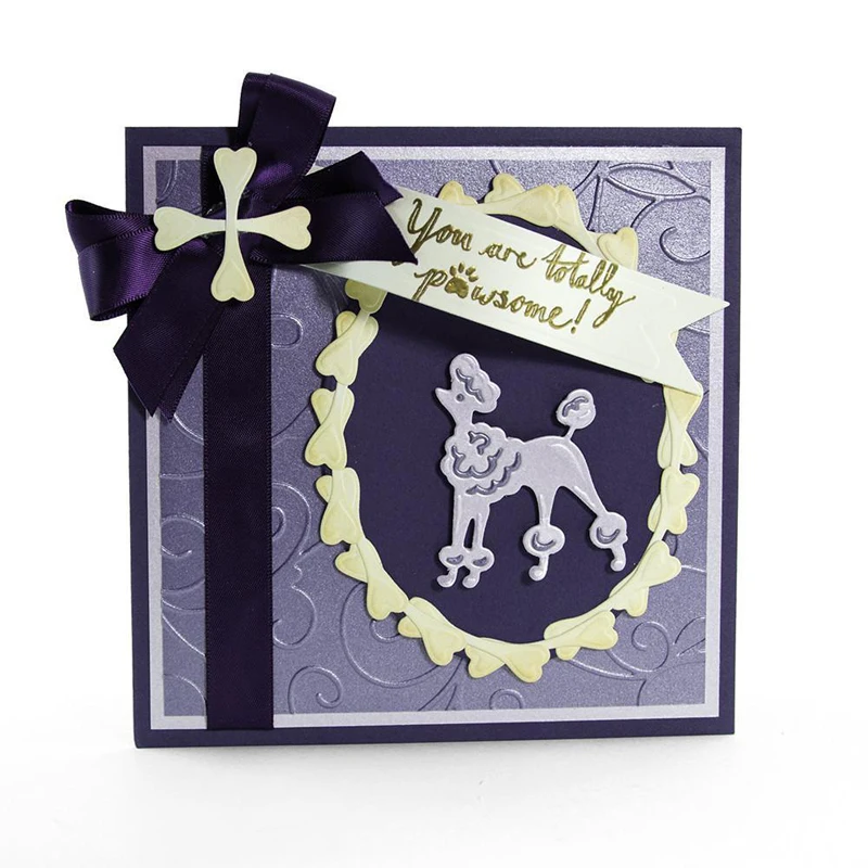 Металлические трафареты для вырезания пуделя домашнего животного изготовления