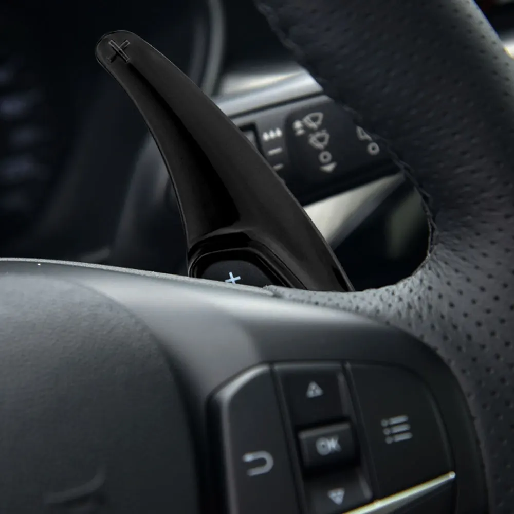 Xburstcar for Ford Focus 4 MK4 2019 2020 2Pcs/Set ABS Chrome Car Steering Wheel Paddle Extension Shifters Shift Sticker | Автомобили и