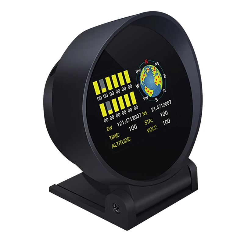 

Автомобильный умный Инклинометр HUD, двухканальный GPS-компас, спидометр, сигнализация наклона внедорожника